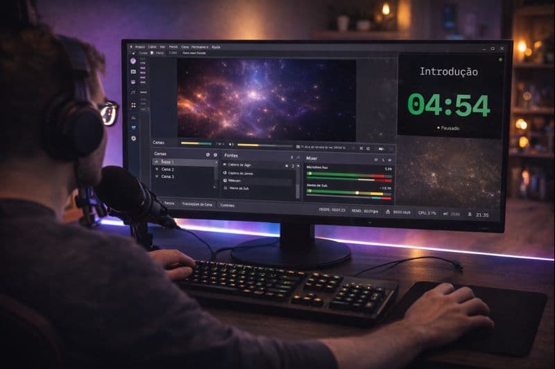 Timer como overlay no OBS